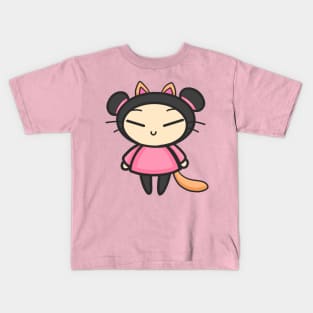 Pink Cat Pucca Kids T-Shirt